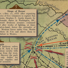 Load image into Gallery viewer, Texas Revolution Map - Metal Print
