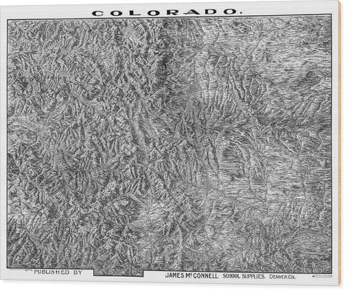 Colorado 1894 - Wood Print
