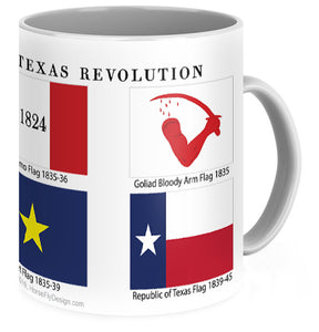 Texas Revolutionary Flags Mug
