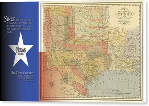 Texas 1836 - Canvas Print